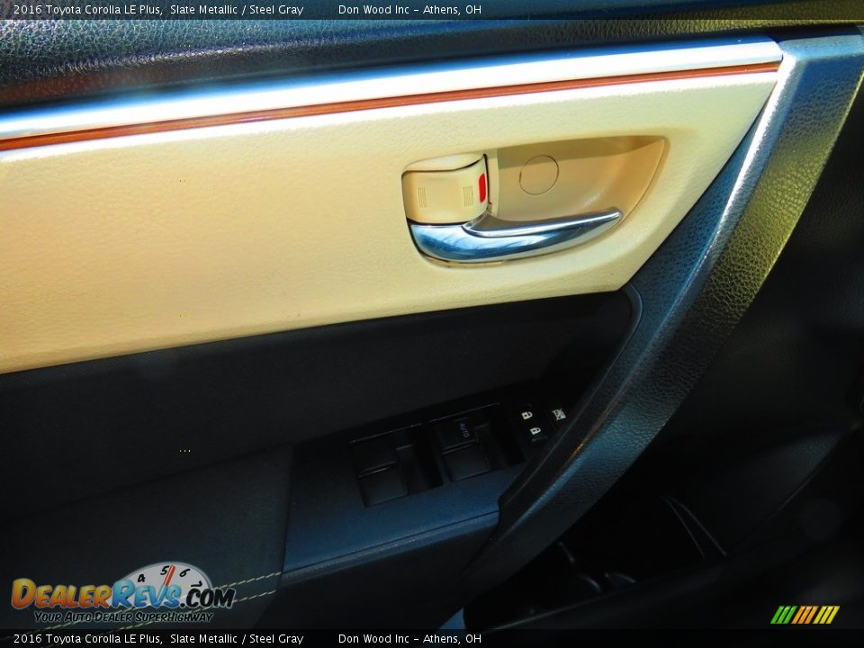 2016 Toyota Corolla LE Plus Slate Metallic / Steel Gray Photo #35