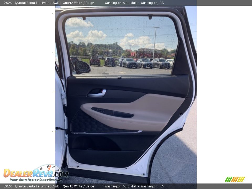 2020 Hyundai Santa Fe Limited AWD Quartz White / Beige Photo #26