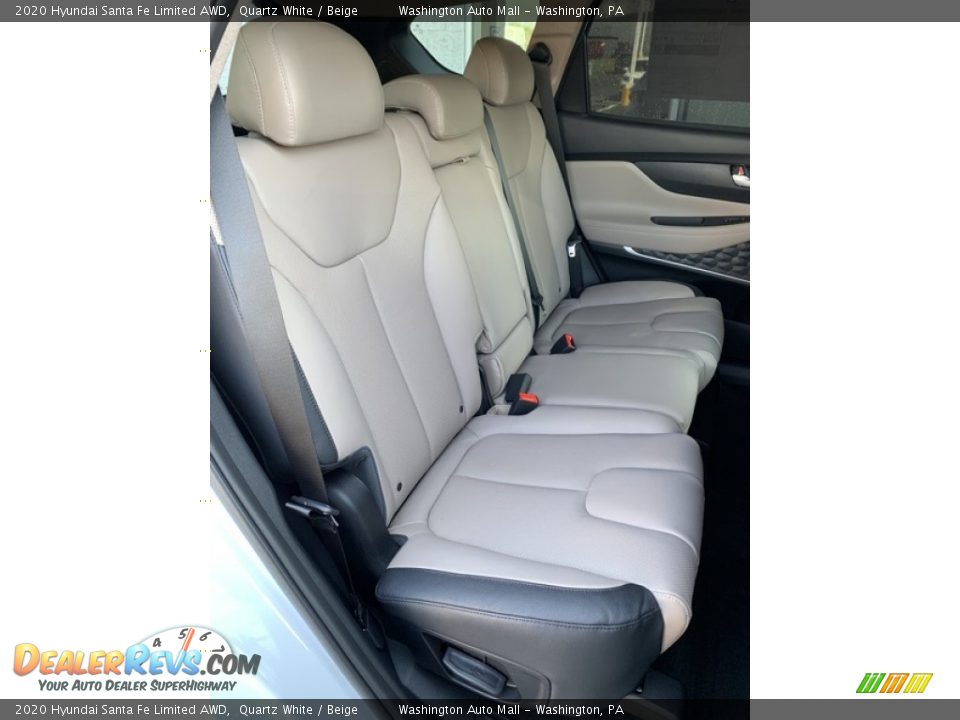 2020 Hyundai Santa Fe Limited AWD Quartz White / Beige Photo #27