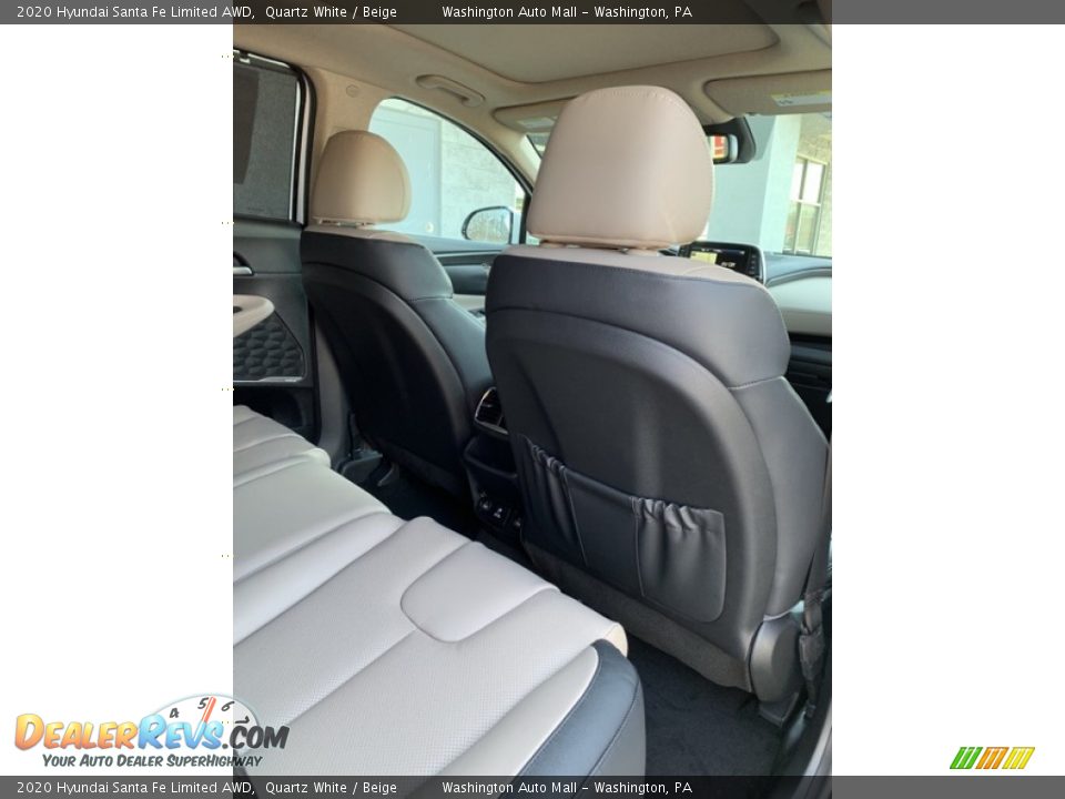 2020 Hyundai Santa Fe Limited AWD Quartz White / Beige Photo #28