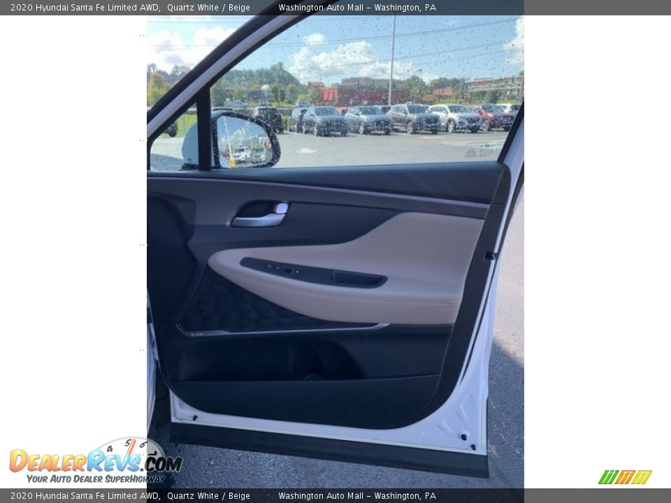 2020 Hyundai Santa Fe Limited AWD Quartz White / Beige Photo #29