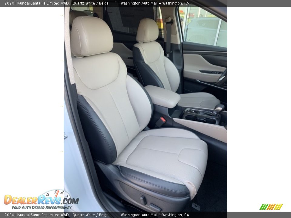 2020 Hyundai Santa Fe Limited AWD Quartz White / Beige Photo #30