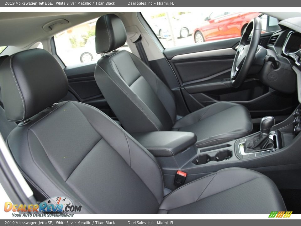 2019 Volkswagen Jetta SE White Silver Metallic / Titan Black Photo #17