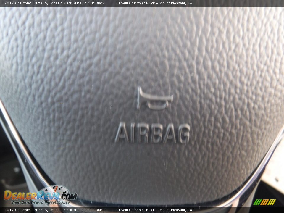 2017 Chevrolet Cruze LS Mosaic Black Metallic / Jet Black Photo #23