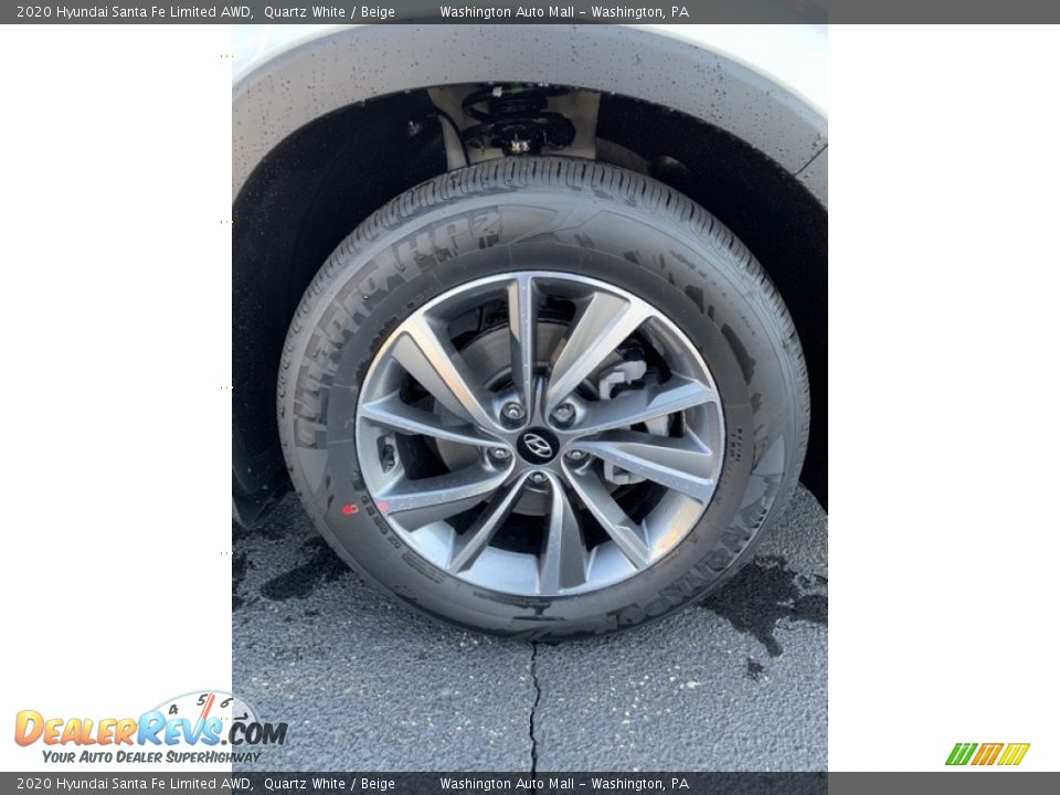 2020 Hyundai Santa Fe Limited AWD Quartz White / Beige Photo #33
