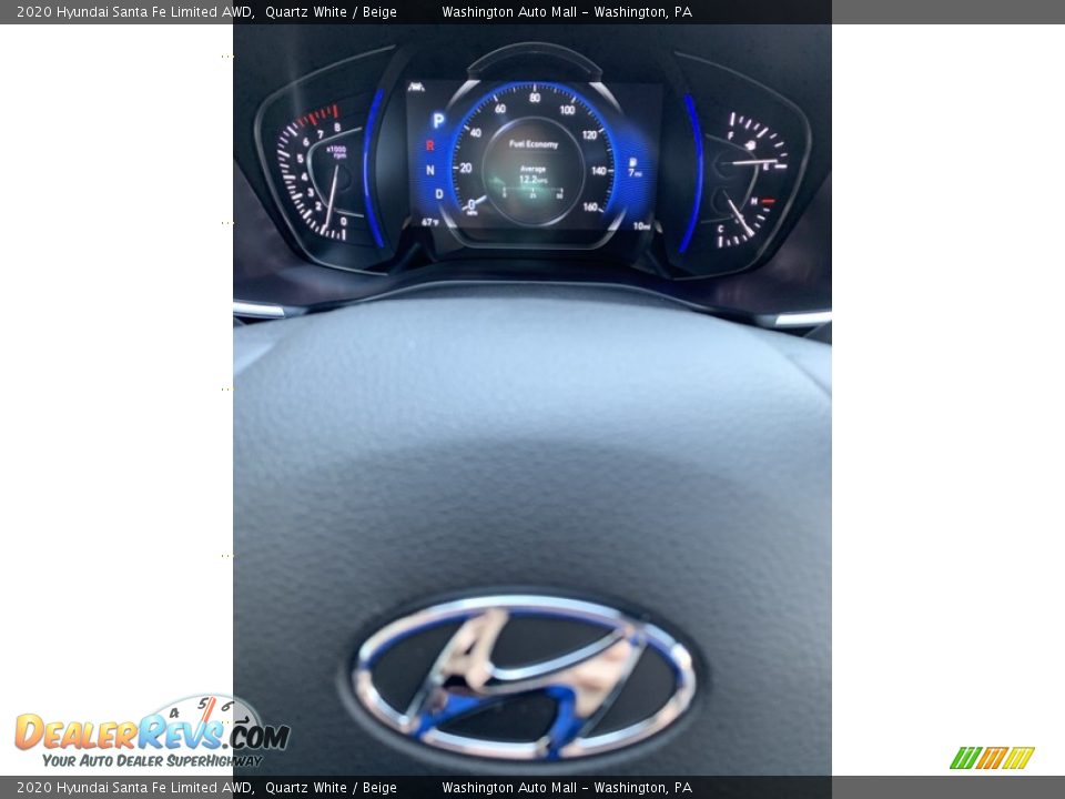 2020 Hyundai Santa Fe Limited AWD Quartz White / Beige Photo #34