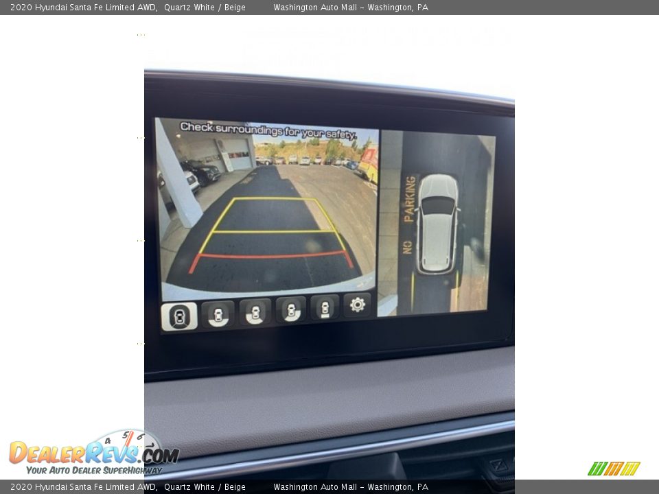2020 Hyundai Santa Fe Limited AWD Quartz White / Beige Photo #36