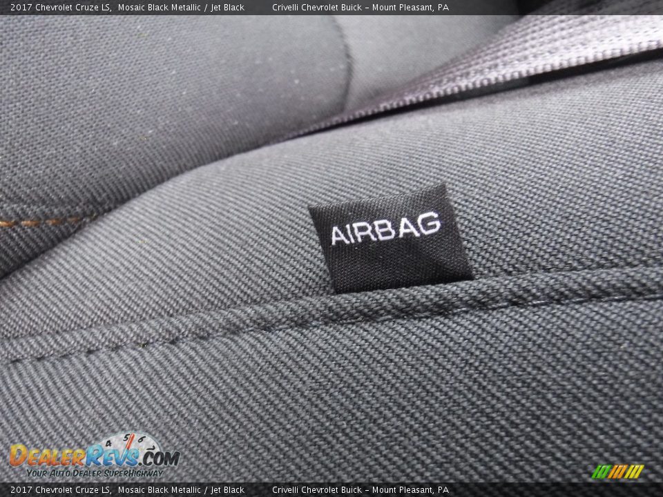 2017 Chevrolet Cruze LS Mosaic Black Metallic / Jet Black Photo #25
