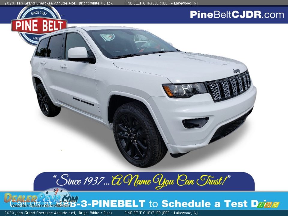 2020 Jeep Grand Cherokee Altitude 4x4 Bright White / Black Photo #1