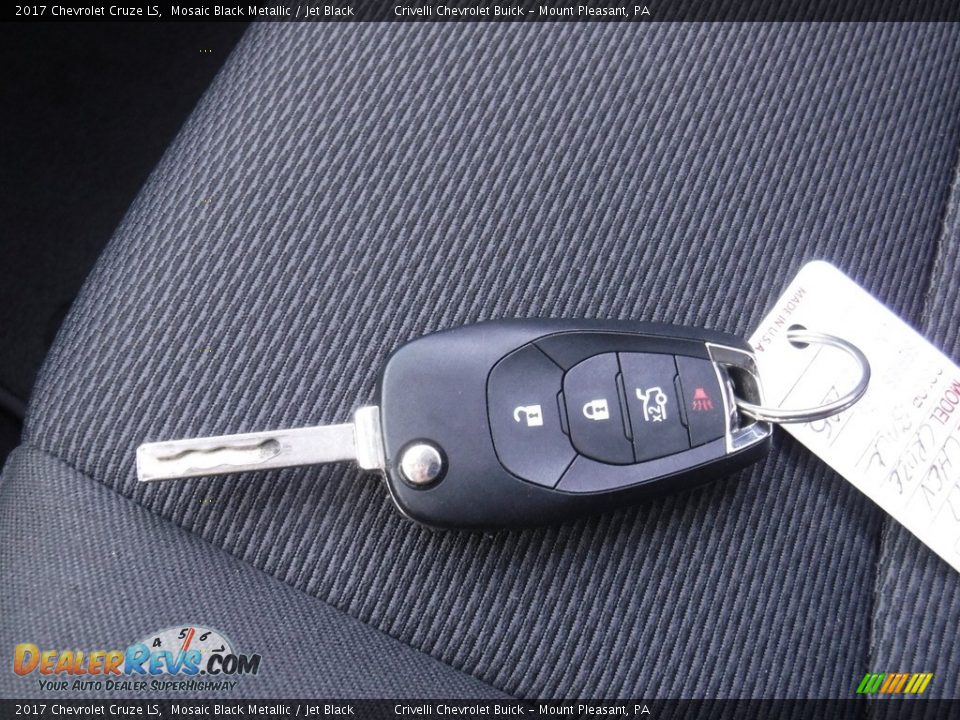 2017 Chevrolet Cruze LS Mosaic Black Metallic / Jet Black Photo #28