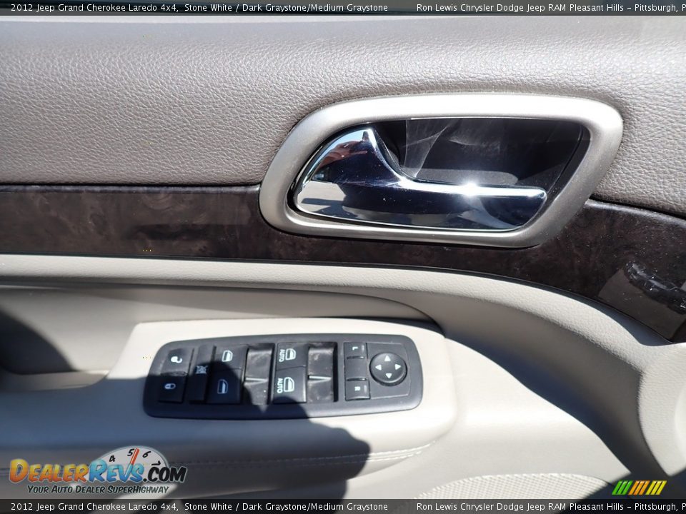 2012 Jeep Grand Cherokee Laredo 4x4 Stone White / Dark Graystone/Medium Graystone Photo #14