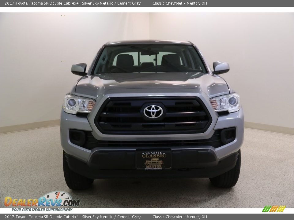 2017 Toyota Tacoma SR Double Cab 4x4 Silver Sky Metallic / Cement Gray Photo #2