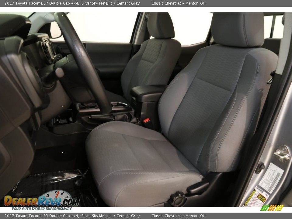 2017 Toyota Tacoma SR Double Cab 4x4 Silver Sky Metallic / Cement Gray Photo #5