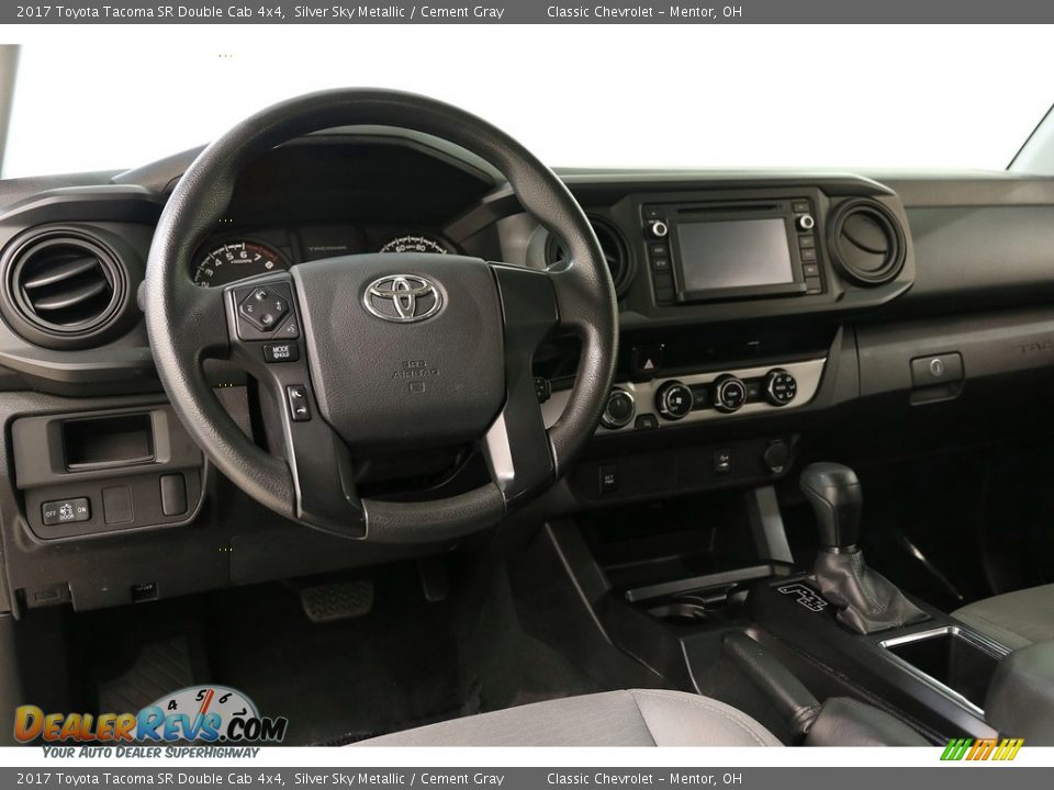 2017 Toyota Tacoma SR Double Cab 4x4 Silver Sky Metallic / Cement Gray Photo #6