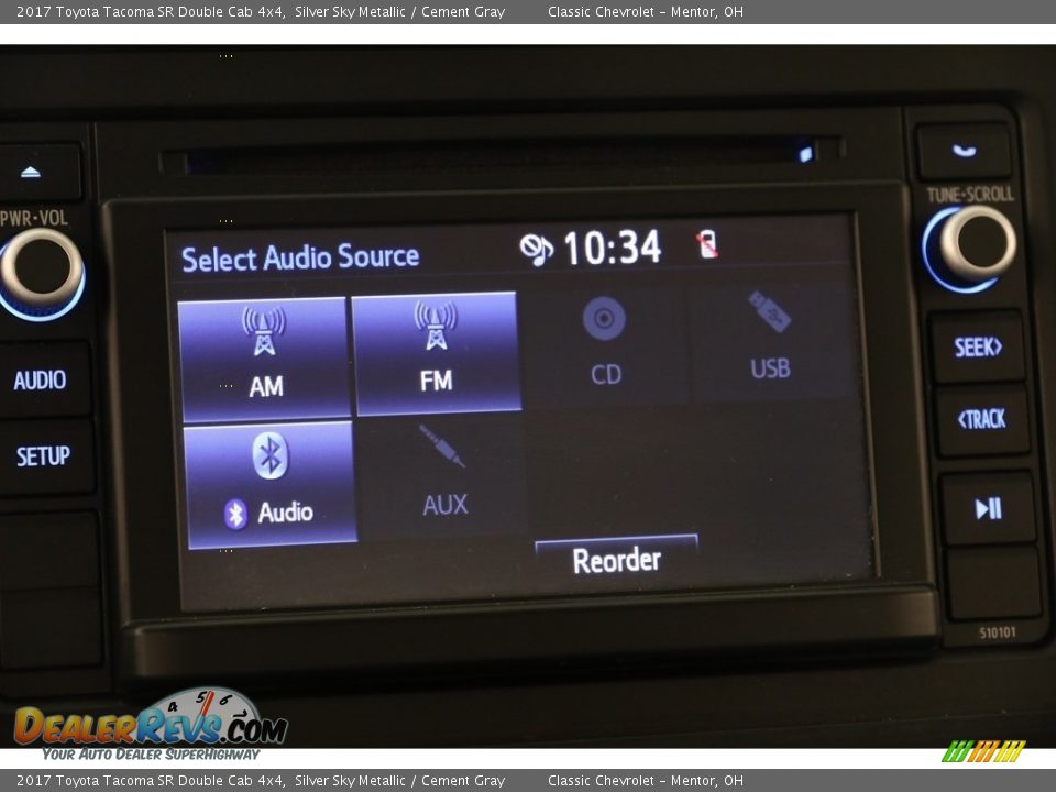 2017 Toyota Tacoma SR Double Cab 4x4 Silver Sky Metallic / Cement Gray Photo #10
