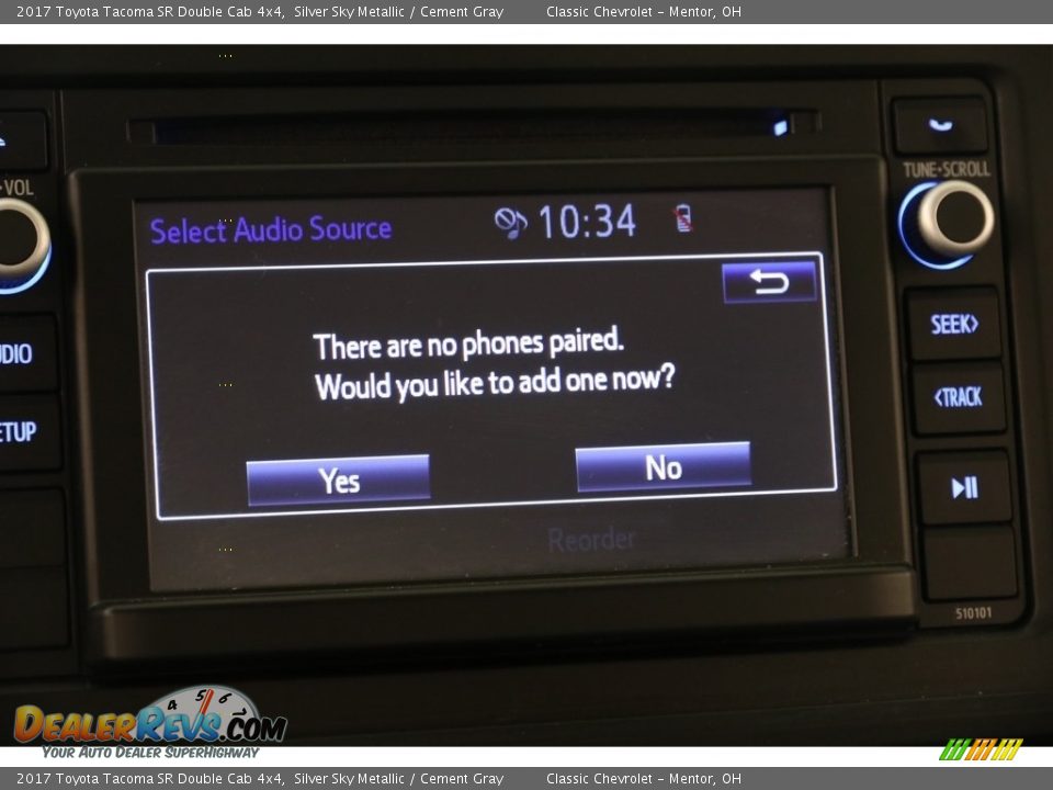 2017 Toyota Tacoma SR Double Cab 4x4 Silver Sky Metallic / Cement Gray Photo #11