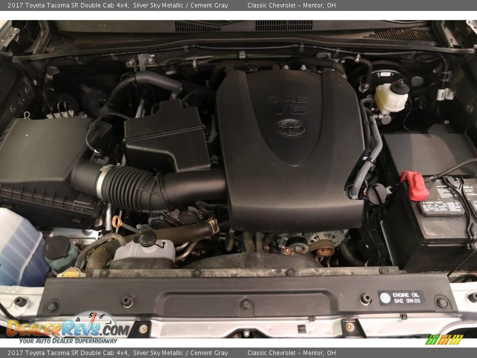 2017 Toyota Tacoma SR Double Cab 4x4 Silver Sky Metallic / Cement Gray Photo #18