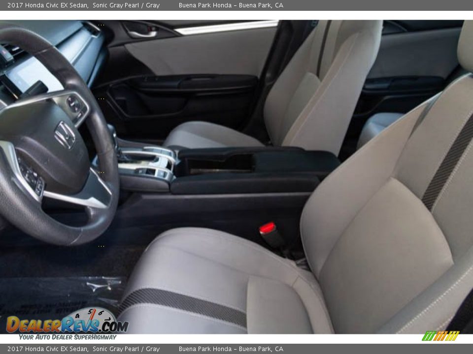 2017 Honda Civic EX Sedan Sonic Gray Pearl / Gray Photo #3