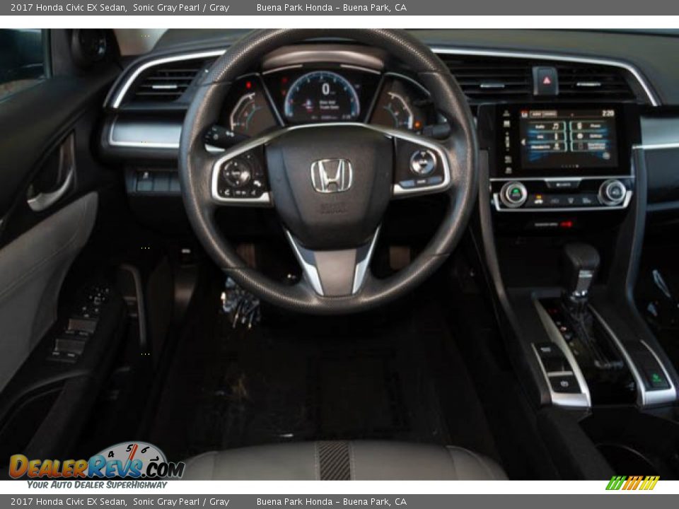 2017 Honda Civic EX Sedan Sonic Gray Pearl / Gray Photo #5