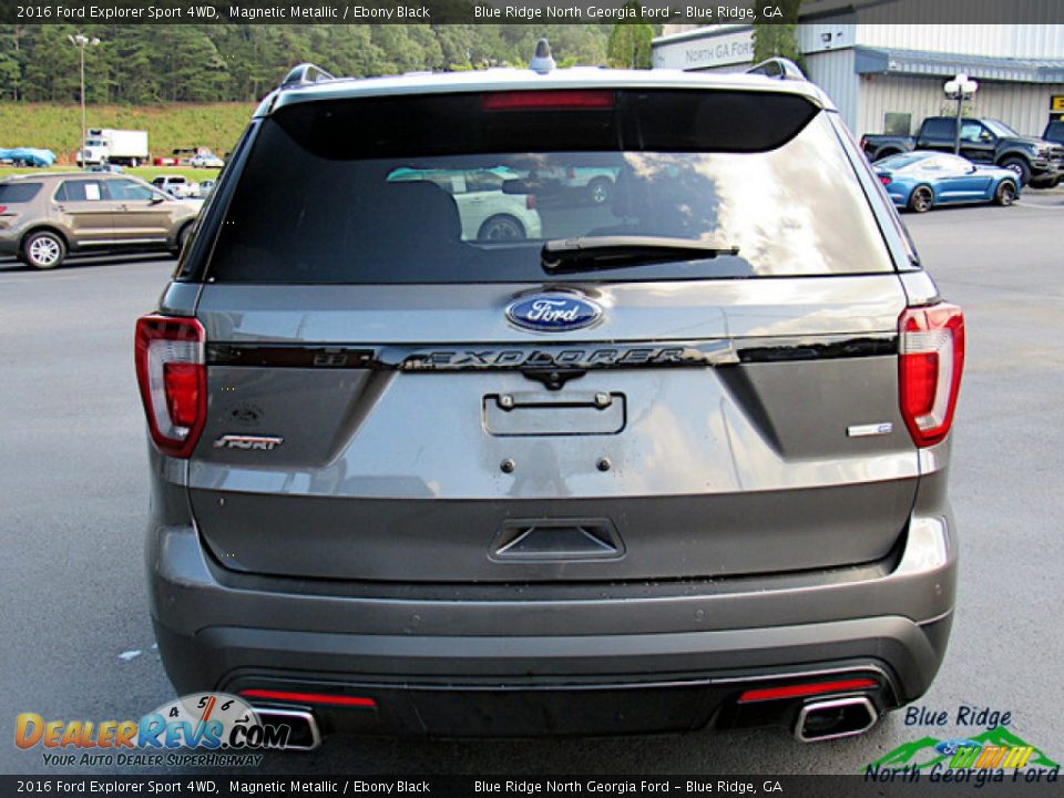 2016 Ford Explorer Sport 4WD Magnetic Metallic / Ebony Black Photo #4