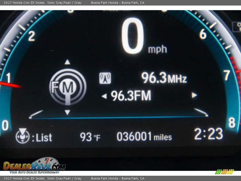 2017 Honda Civic EX Sedan Sonic Gray Pearl / Gray Photo #6