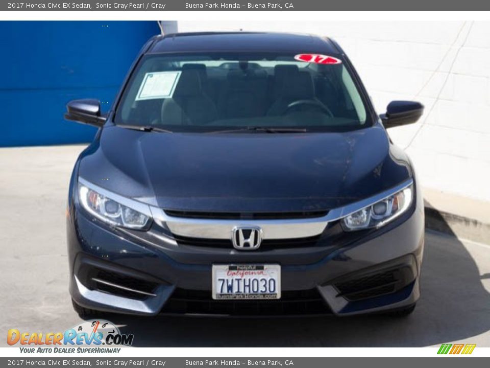 2017 Honda Civic EX Sedan Sonic Gray Pearl / Gray Photo #7