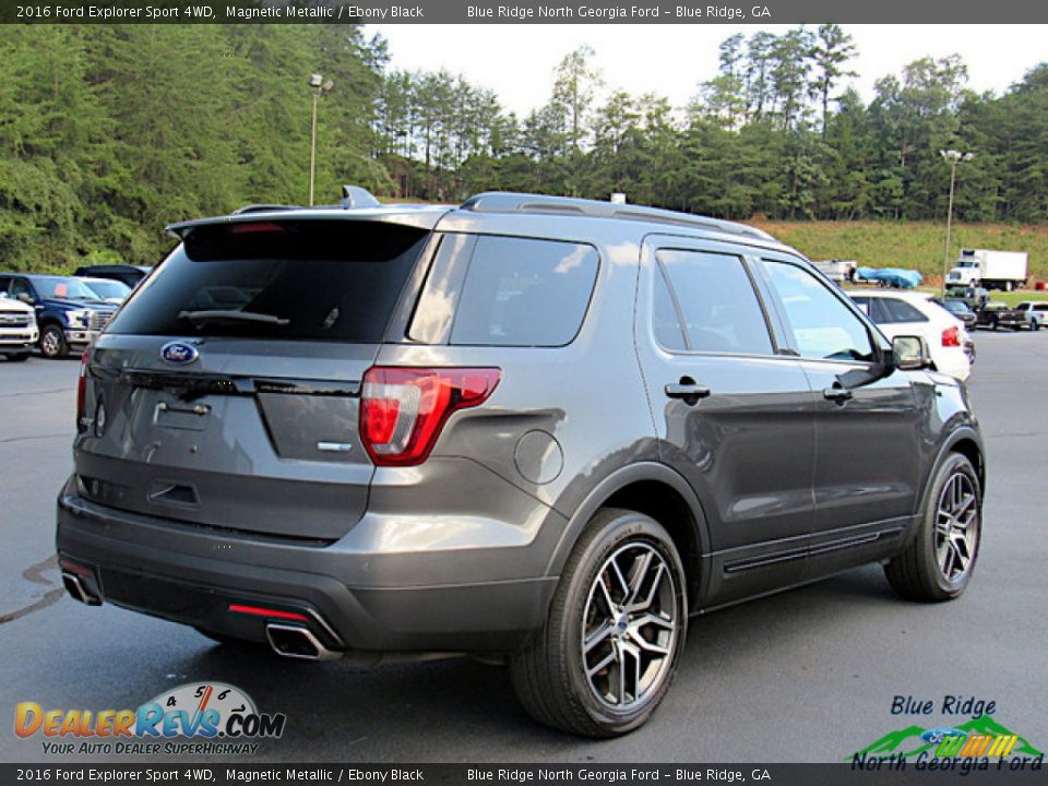 2016 Ford Explorer Sport 4WD Magnetic Metallic / Ebony Black Photo #5