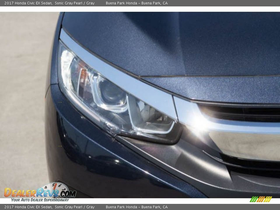 2017 Honda Civic EX Sedan Sonic Gray Pearl / Gray Photo #8