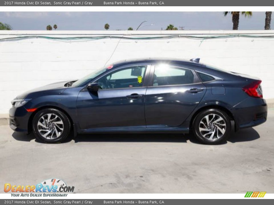 2017 Honda Civic EX Sedan Sonic Gray Pearl / Gray Photo #10