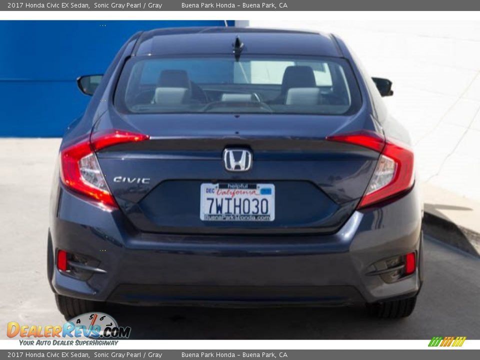 2017 Honda Civic EX Sedan Sonic Gray Pearl / Gray Photo #11
