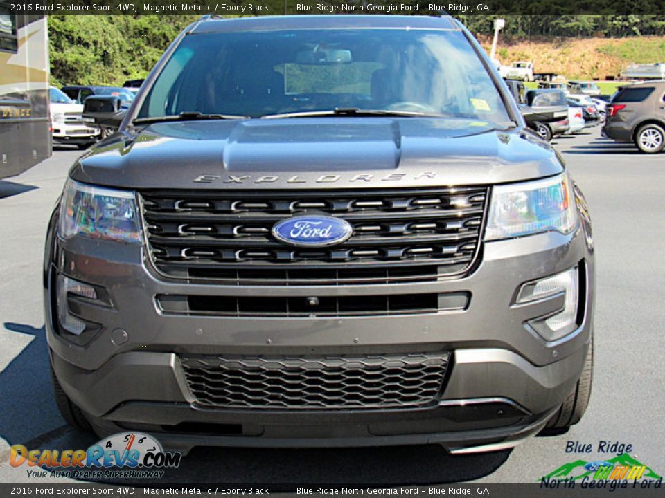 2016 Ford Explorer Sport 4WD Magnetic Metallic / Ebony Black Photo #8
