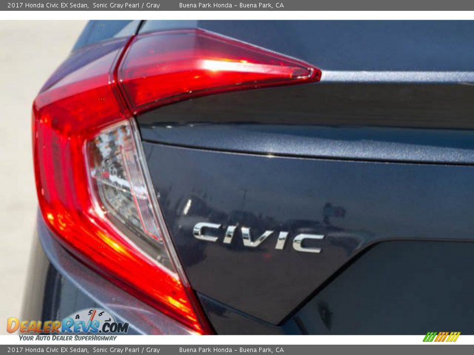 2017 Honda Civic EX Sedan Sonic Gray Pearl / Gray Photo #12