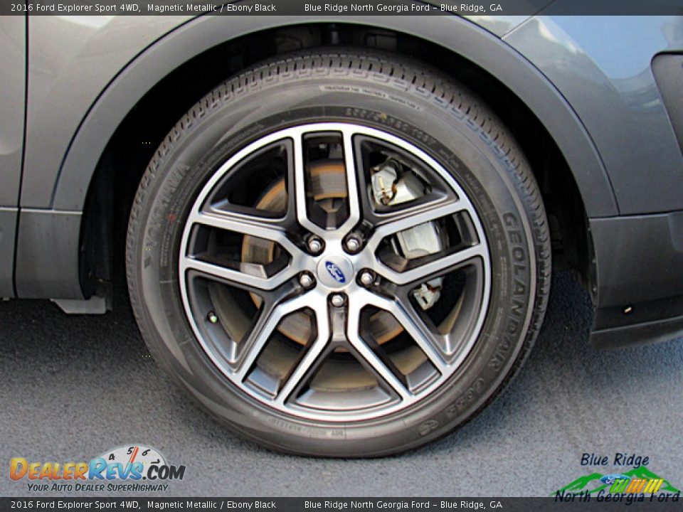 2016 Ford Explorer Sport 4WD Magnetic Metallic / Ebony Black Photo #9