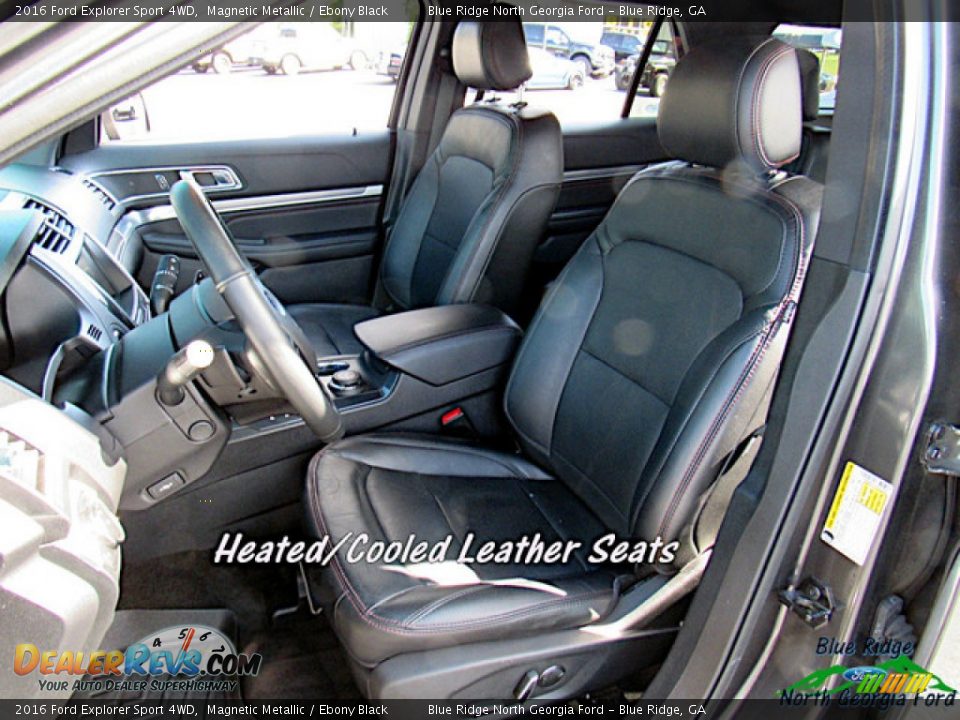 2016 Ford Explorer Sport 4WD Magnetic Metallic / Ebony Black Photo #10