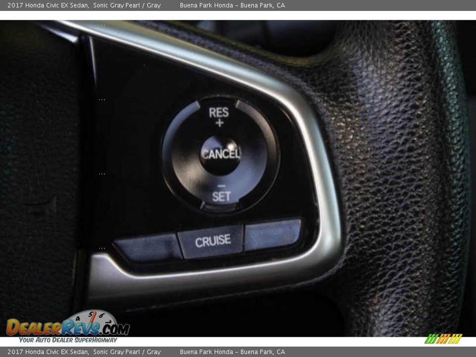 2017 Honda Civic EX Sedan Sonic Gray Pearl / Gray Photo #17