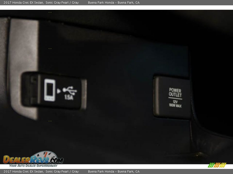 2017 Honda Civic EX Sedan Sonic Gray Pearl / Gray Photo #19