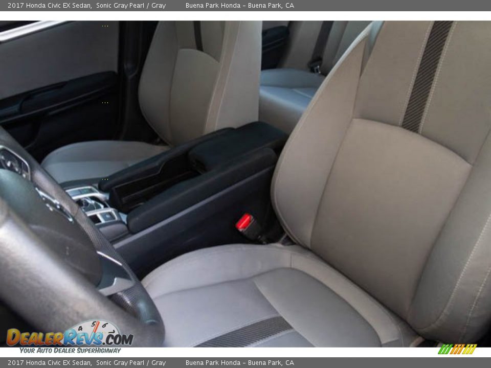 2017 Honda Civic EX Sedan Sonic Gray Pearl / Gray Photo #20