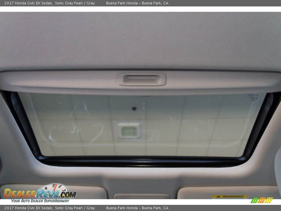 2017 Honda Civic EX Sedan Sonic Gray Pearl / Gray Photo #21