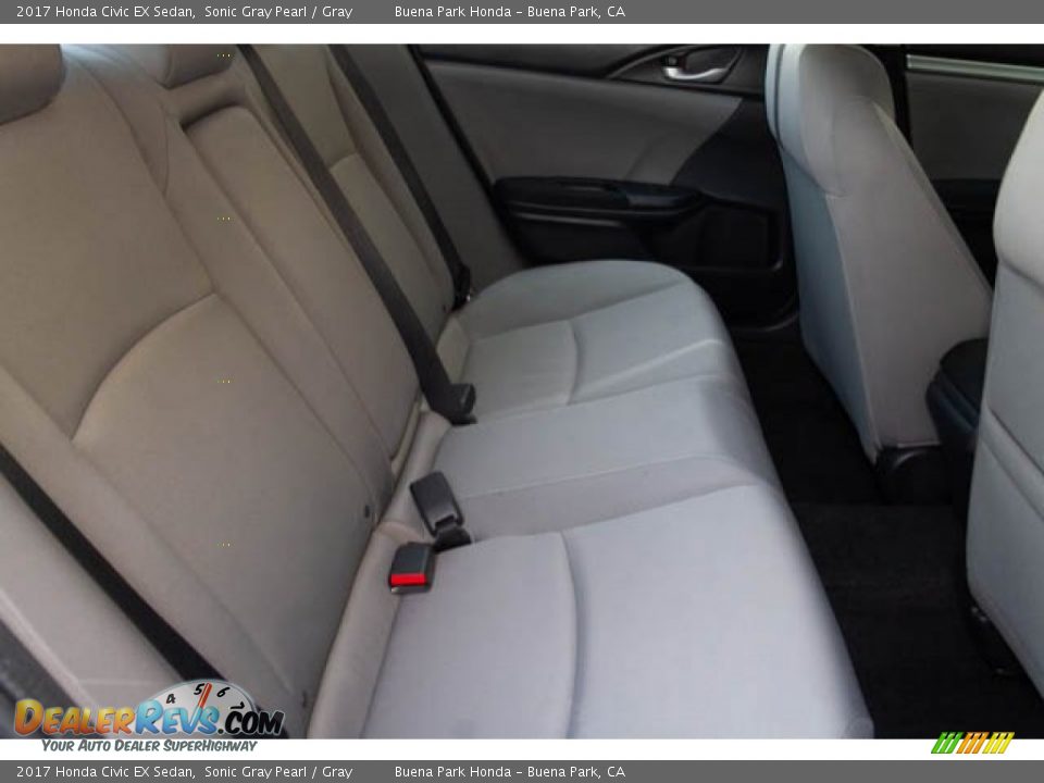 2017 Honda Civic EX Sedan Sonic Gray Pearl / Gray Photo #24