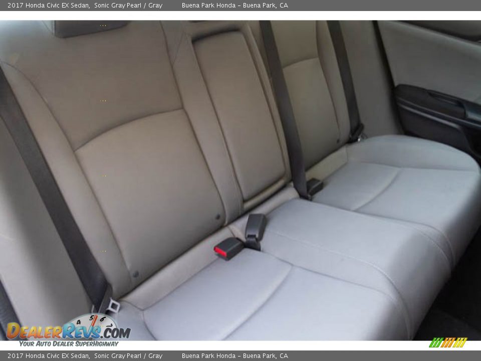 2017 Honda Civic EX Sedan Sonic Gray Pearl / Gray Photo #25
