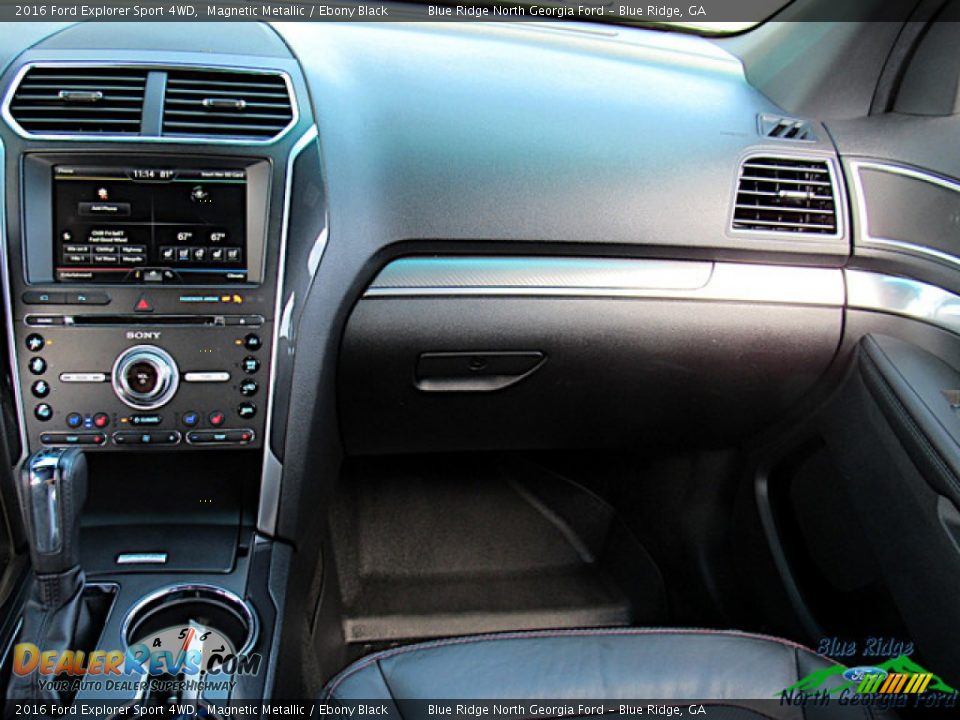 2016 Ford Explorer Sport 4WD Magnetic Metallic / Ebony Black Photo #18