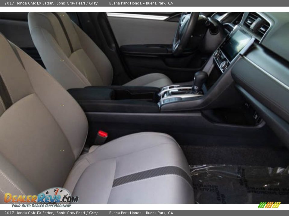 2017 Honda Civic EX Sedan Sonic Gray Pearl / Gray Photo #26