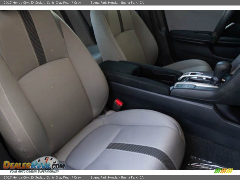 2017 Honda Civic EX Sedan Sonic Gray Pearl / Gray Photo #27