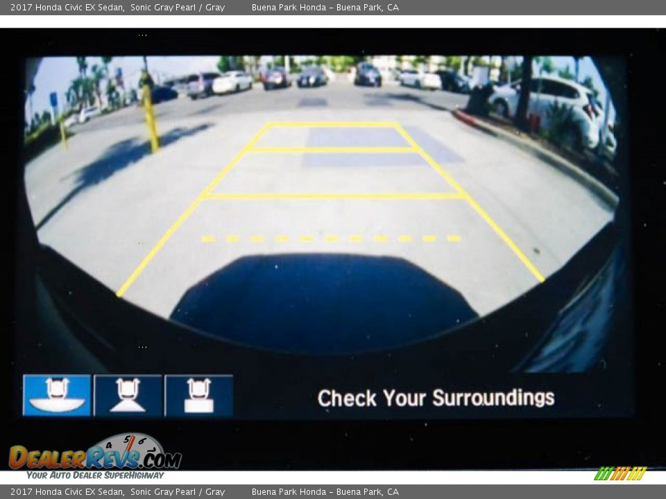 2017 Honda Civic EX Sedan Sonic Gray Pearl / Gray Photo #29