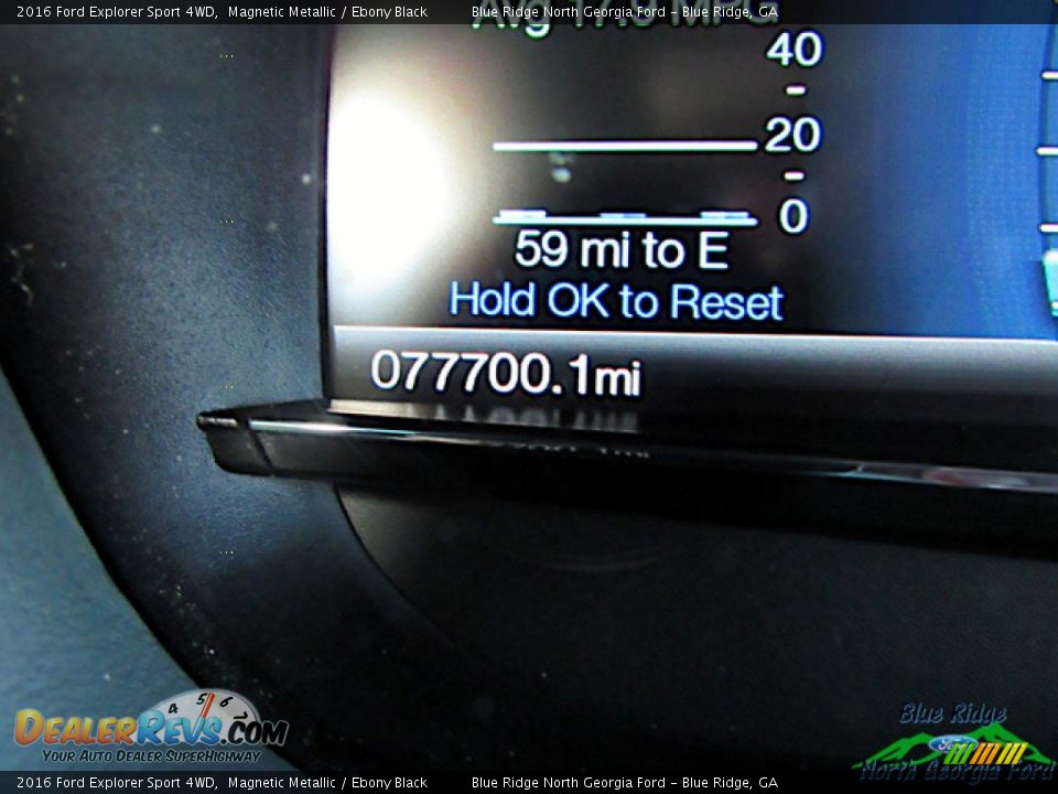 2016 Ford Explorer Sport 4WD Magnetic Metallic / Ebony Black Photo #21
