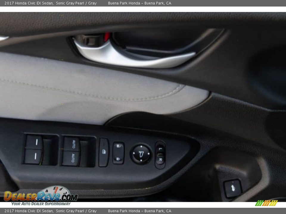 2017 Honda Civic EX Sedan Sonic Gray Pearl / Gray Photo #33