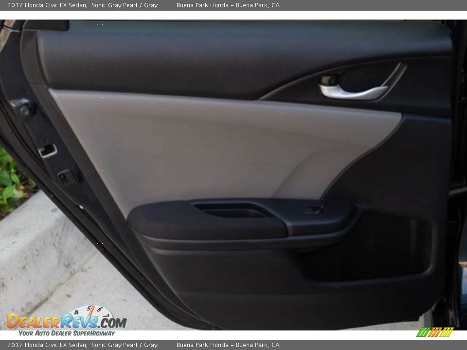2017 Honda Civic EX Sedan Sonic Gray Pearl / Gray Photo #34