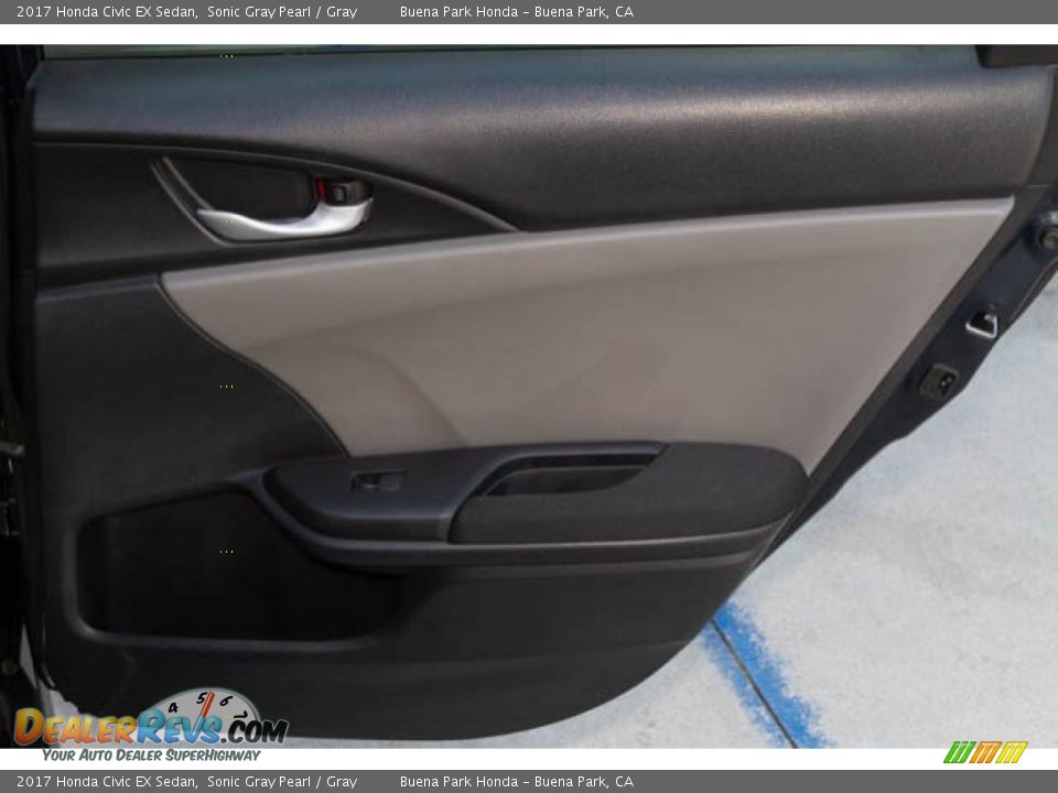 2017 Honda Civic EX Sedan Sonic Gray Pearl / Gray Photo #35