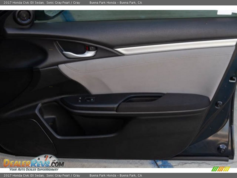 2017 Honda Civic EX Sedan Sonic Gray Pearl / Gray Photo #36