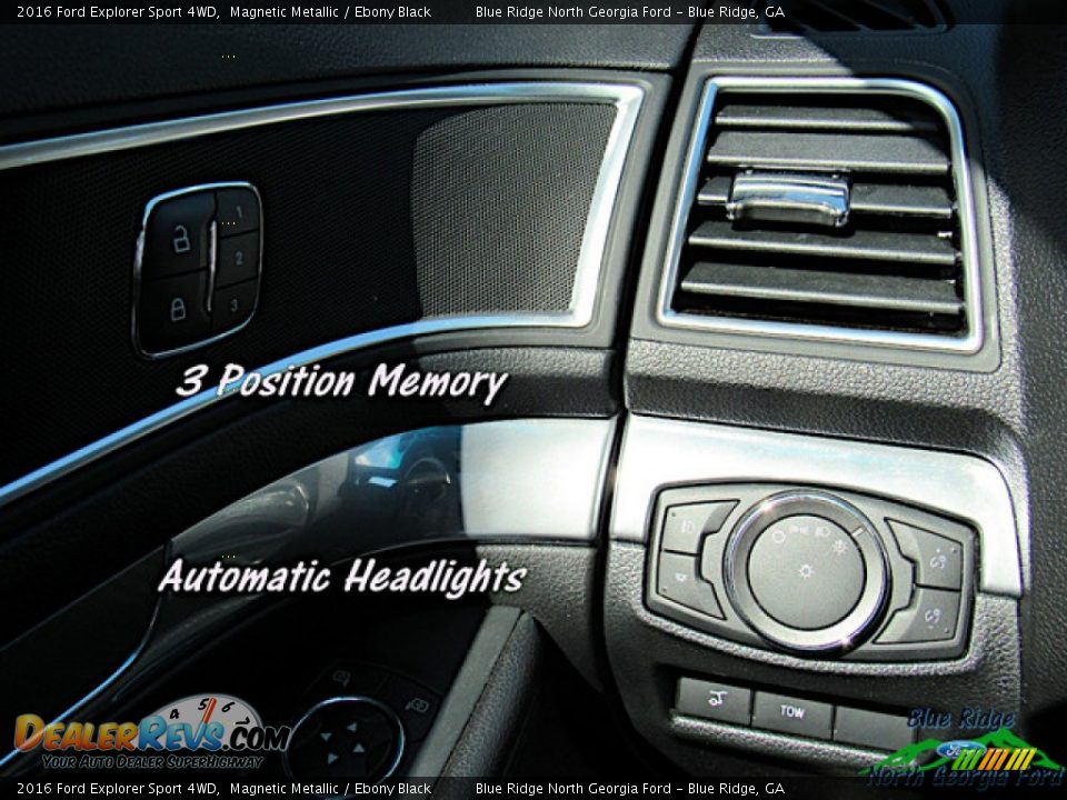 2016 Ford Explorer Sport 4WD Magnetic Metallic / Ebony Black Photo #26